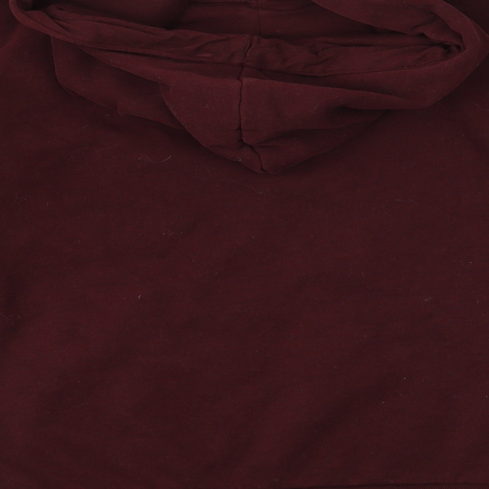 River Island Mens Red  Knit Pullover Hoodie Size S