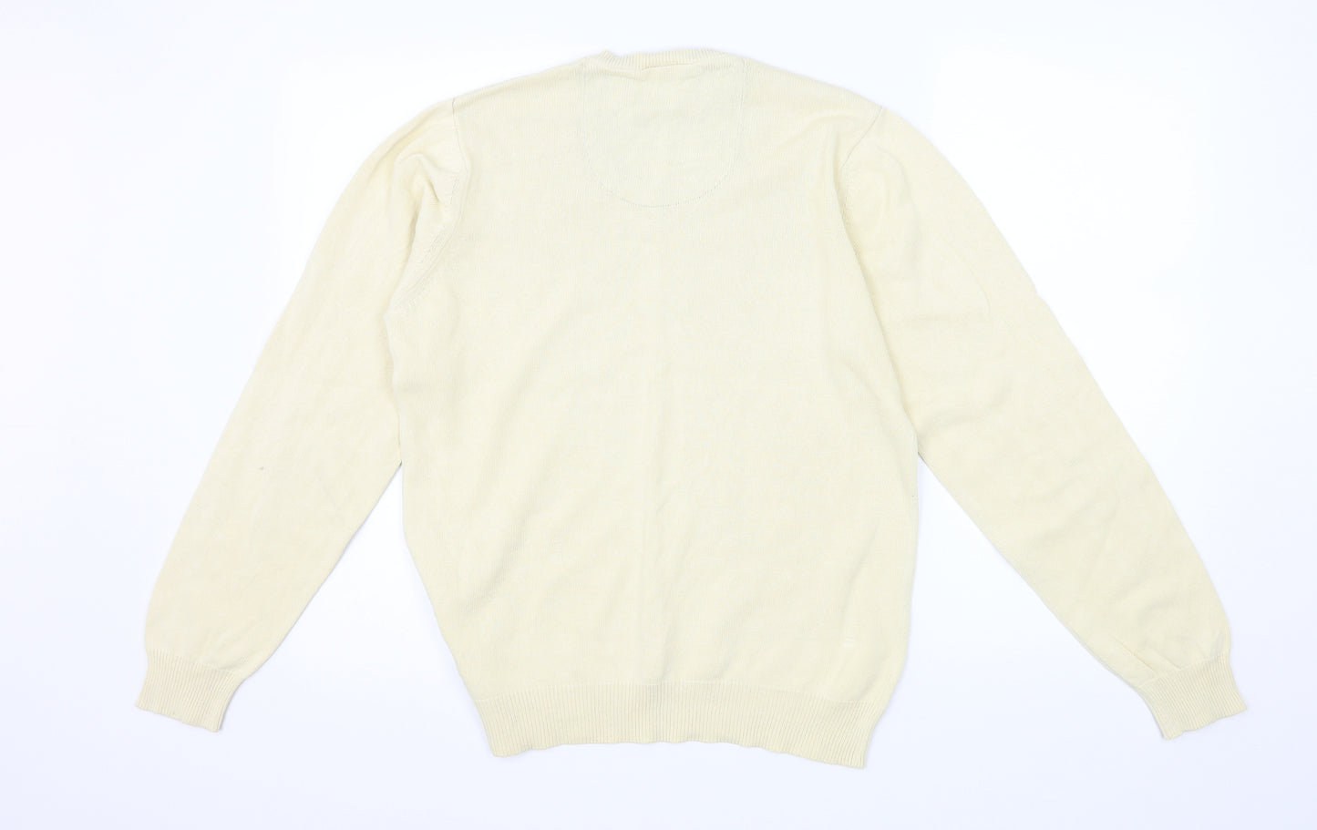 Blue Harbour Mens Ivory  Knit Pullover Jumper Size S