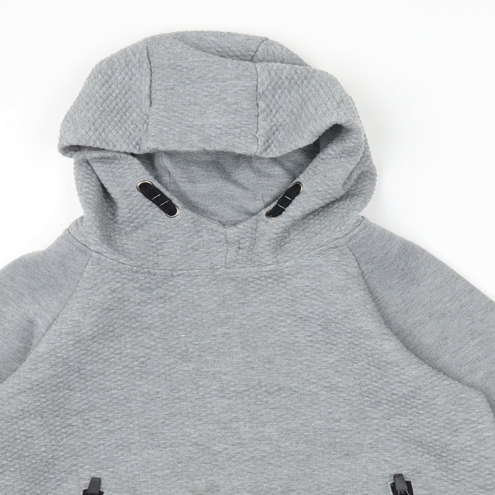 Primark Boys Grey  Jersey Pullover Hoodie Size 9-10 Years