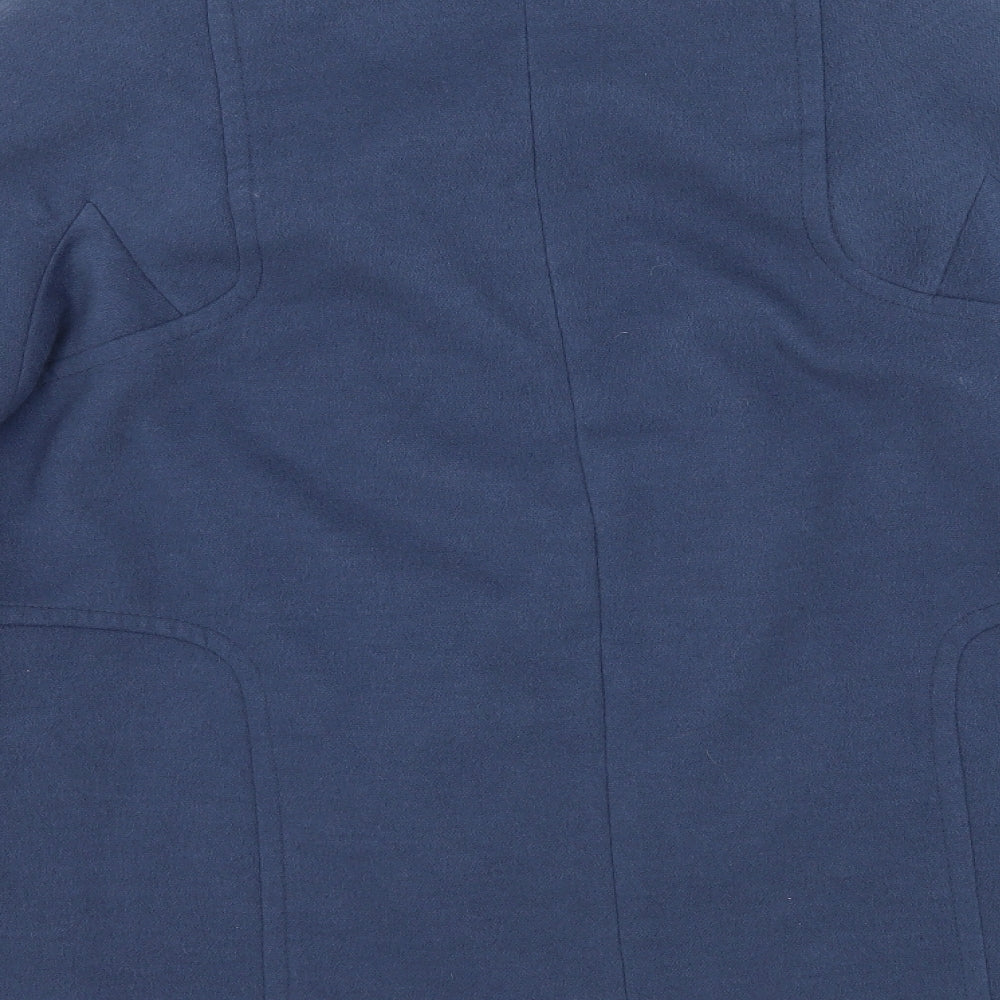 Klass Womens Blue   Overcoat Coat Size 14