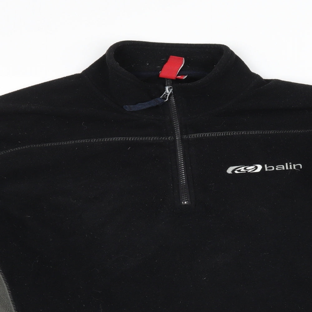 Balin Mens Black  Fleece Pullover Sweatshirt Size M