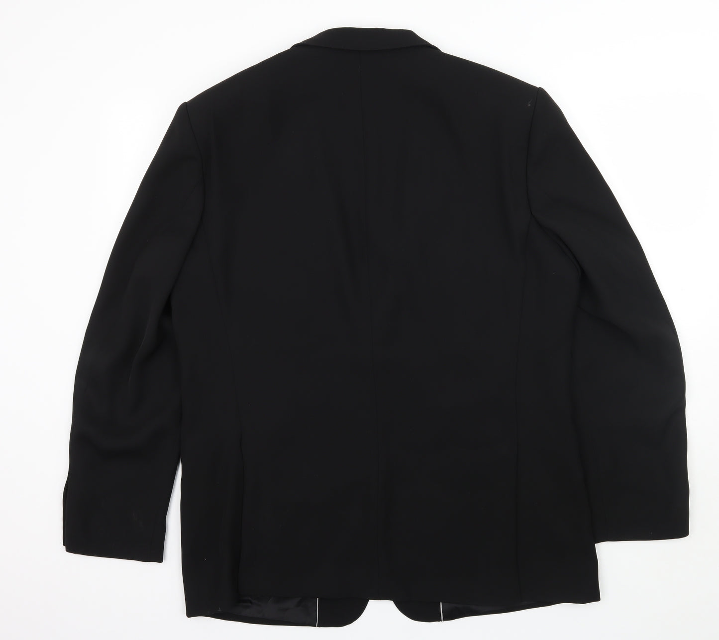Preworn Mens Black   Jacket Suit Jacket Size 2XL