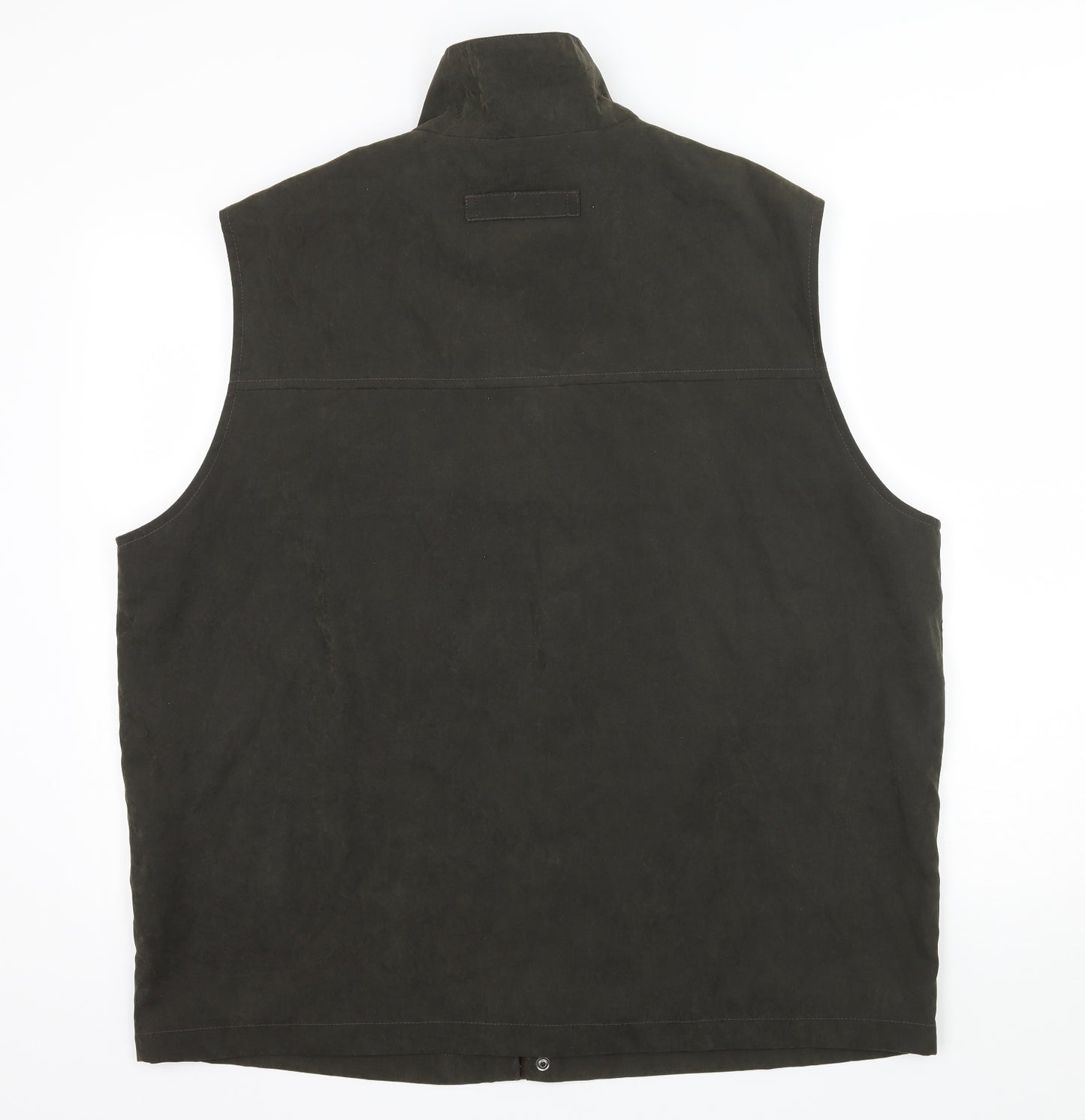 Mian Mens Green  Velvet Gilet Jacket Size 2XL