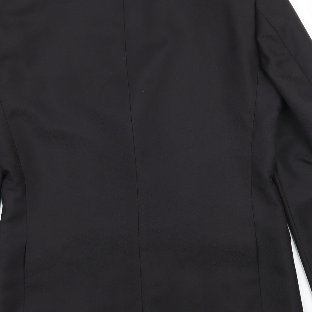 Cedar Wood State Mens Black   Jacket Suit Jacket Size S