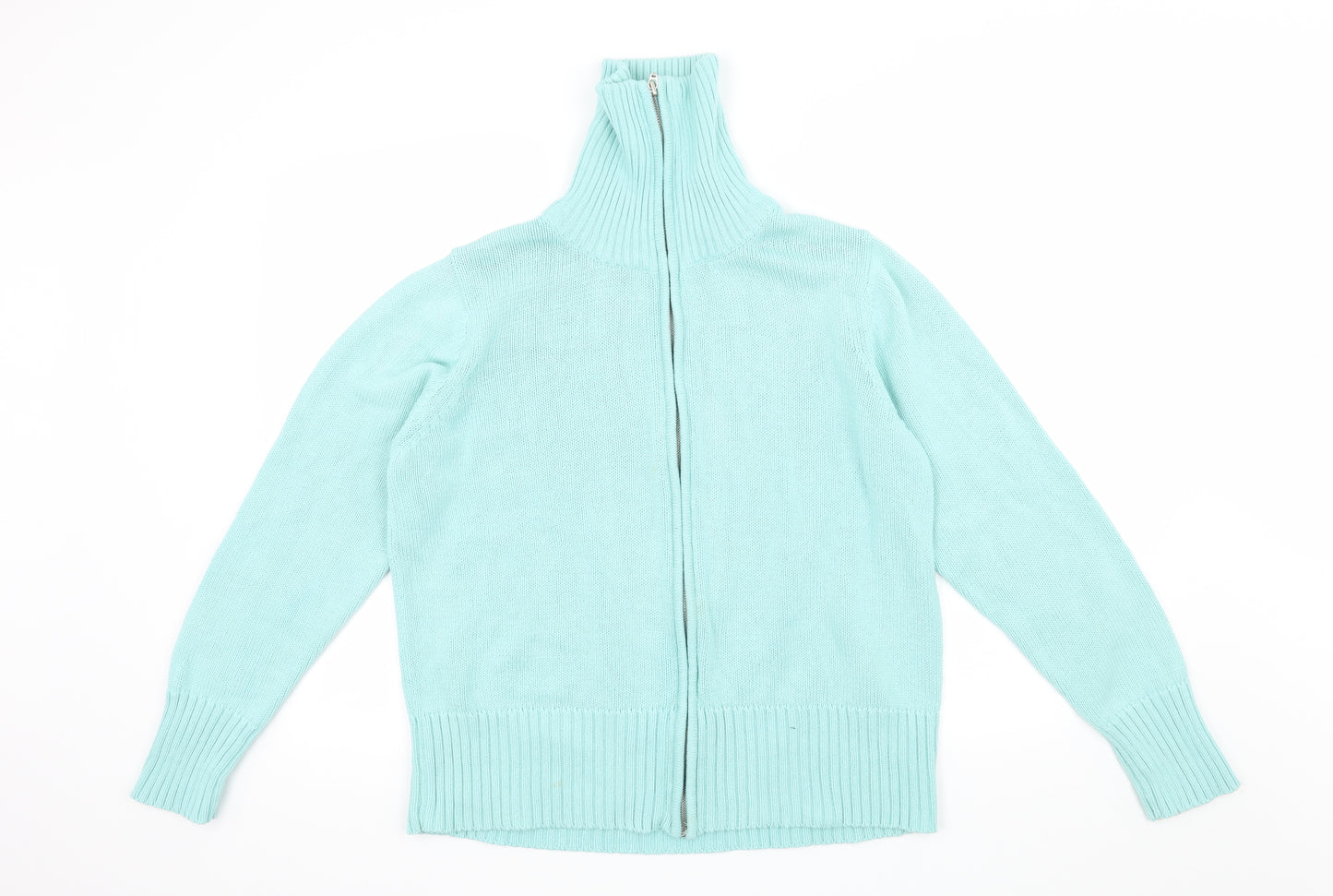 Cherokee Womens Blue  Knit Full Zip Jumper Size 20