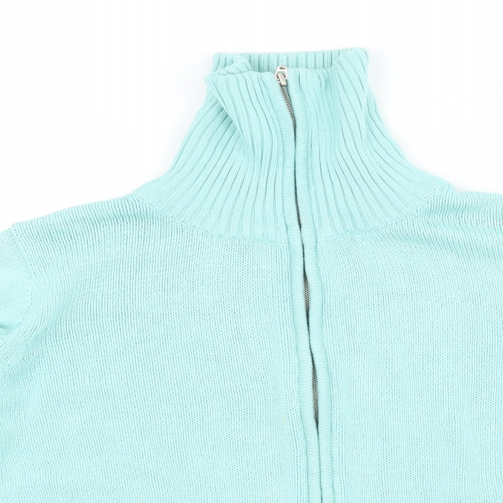 Cherokee Womens Blue  Knit Full Zip Jumper Size 20