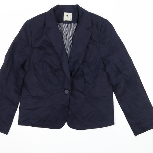 TU Womens Blue   Jacket Blazer Size 12