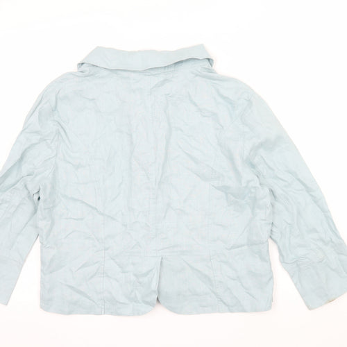 Hobbs Womens Blue  Denim Cardigan Jumper Size 14
