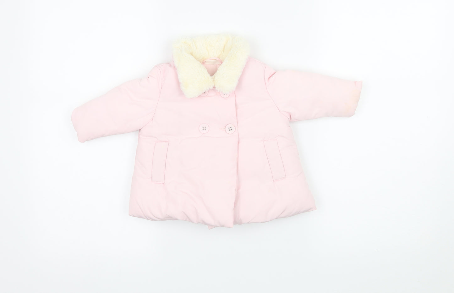 NEXT Girls Pink   Puffer Jacket Coat Size 3-6 Months