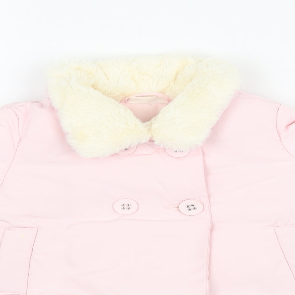 NEXT Girls Pink   Puffer Jacket Coat Size 3-6 Months