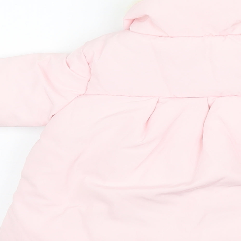 NEXT Girls Pink   Puffer Jacket Coat Size 3-6 Months