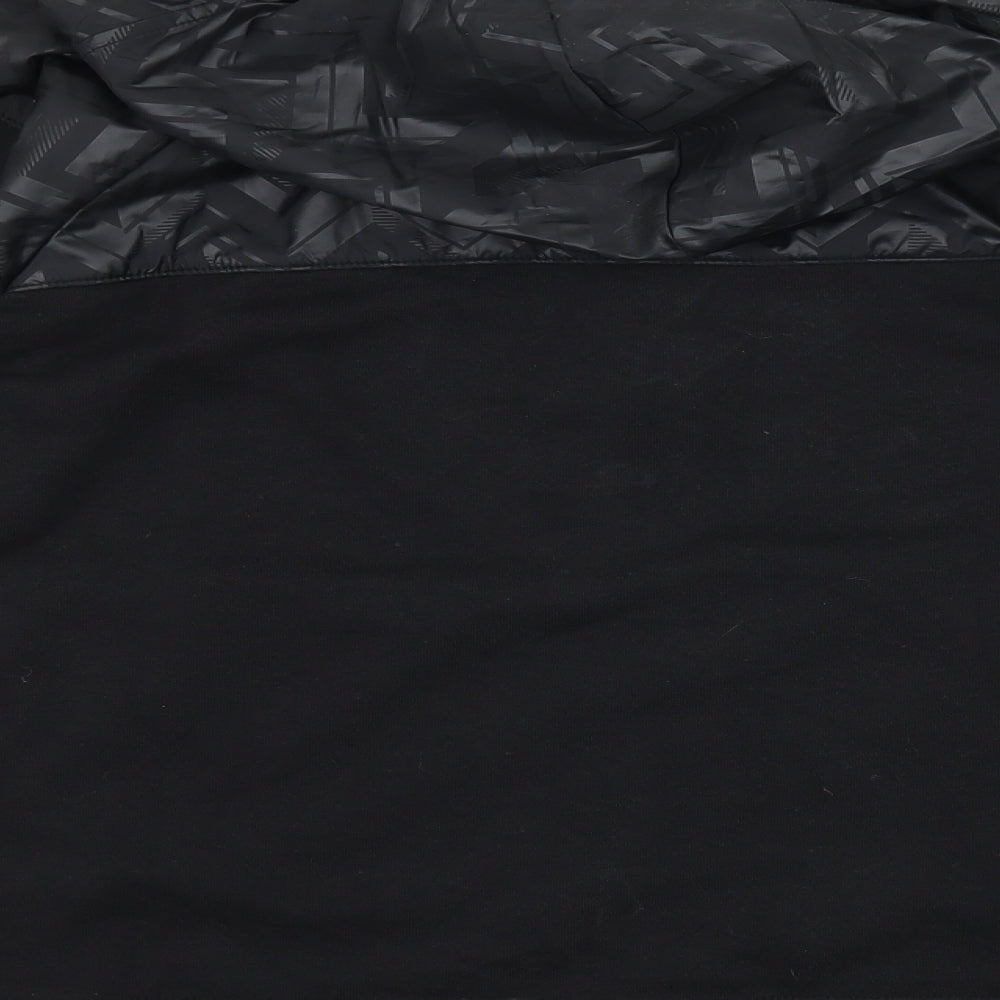 adidas Womens Black  Jersey Full Zip Hoodie Size S