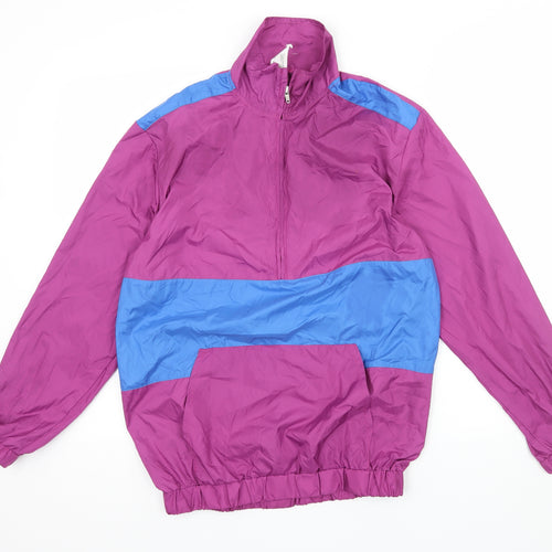 Preworn Womens Purple Striped  Pullover Sweatshirt Size S