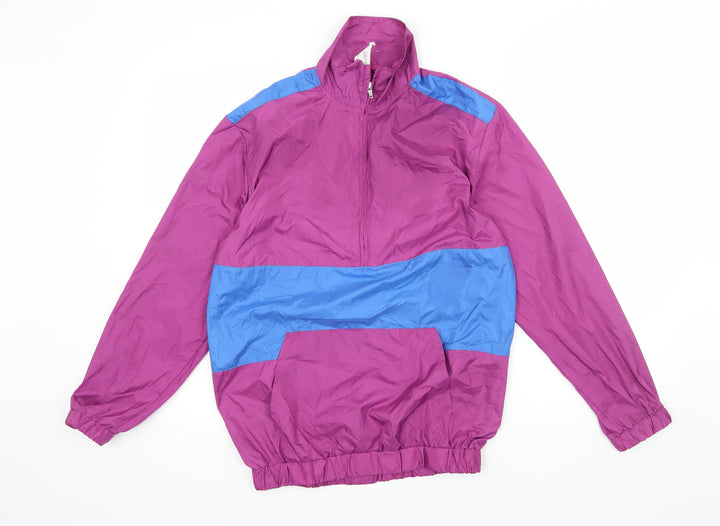 Preworn Womens Purple Striped  Pullover Sweatshirt Size S
