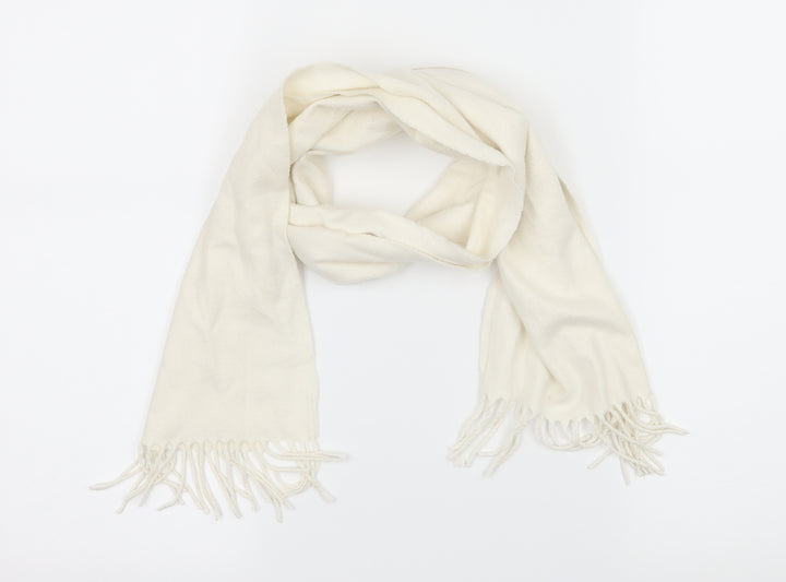 Preworn Girls White  Fleece Scarf Scarves & Wraps One Size