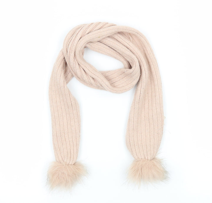 Primark Girls Beige  Knit Scarf Scarves & Wraps One Size