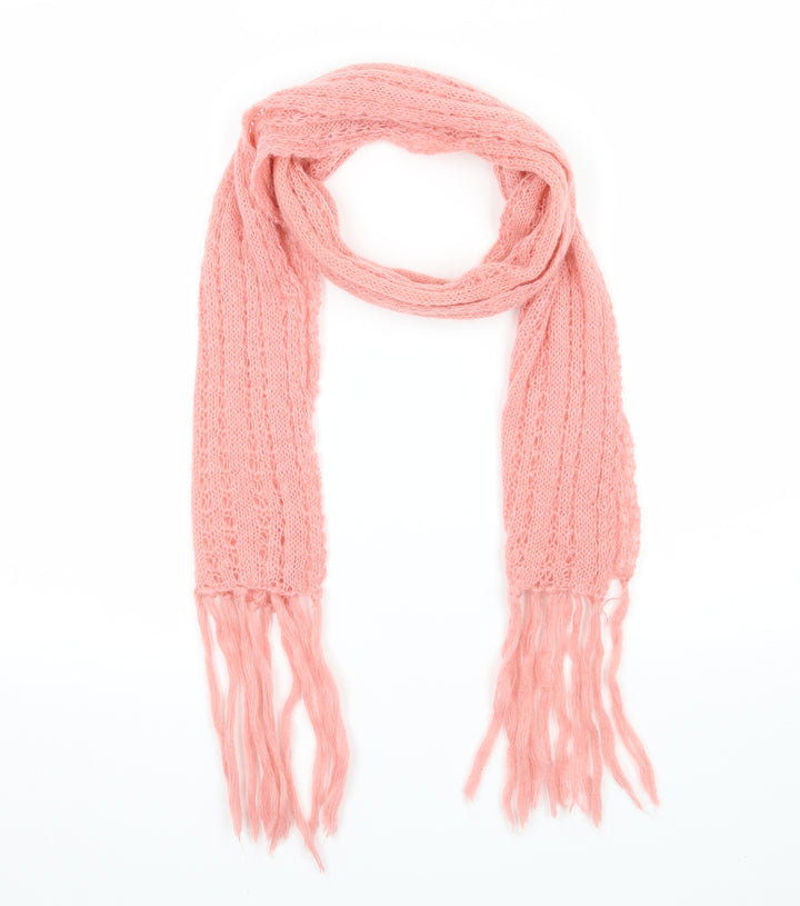 Preworn  Pink  Knit  Scarf