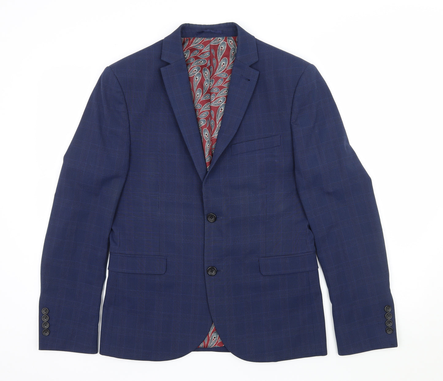 NEXT Mens Blue   Jacket Blazer Size M  - Super Skinny Fit