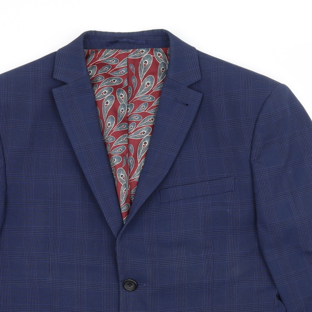 NEXT Mens Blue   Jacket Blazer Size M  - Super Skinny Fit