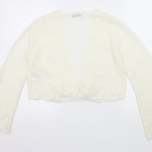 George Womens Ivory  Knit Cardigan Jumper Size S