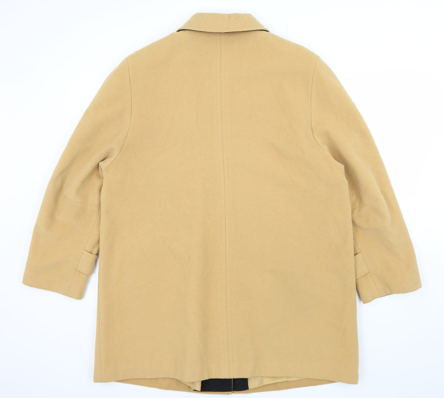 Preworn Womens Yellow  Fleece Overcoat Coat Size 16