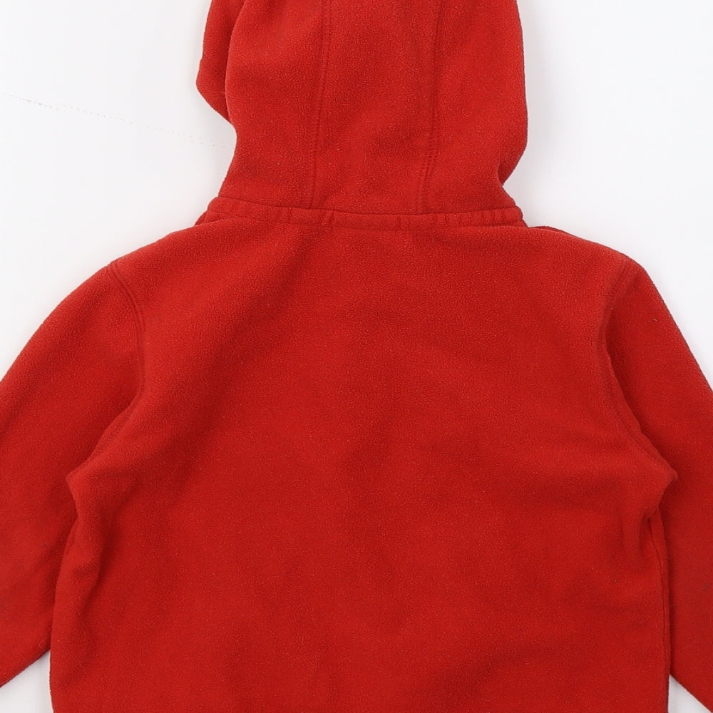 NEXT Boys Red  Fleece Pullover Hoodie Size 4-5 Years