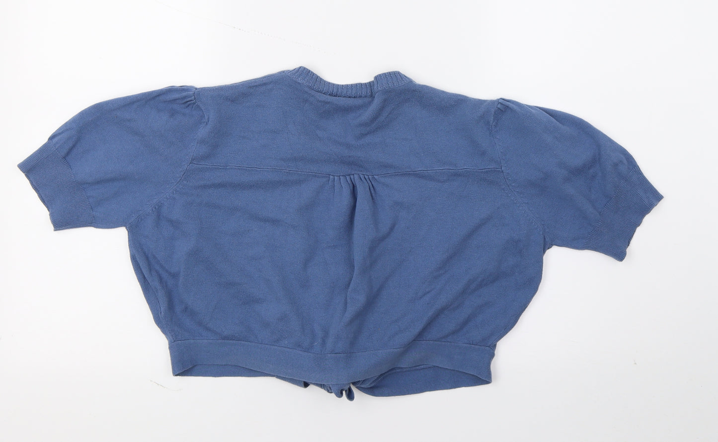 New Look Womens Blue  Knit Cardigan Jumper Size 16