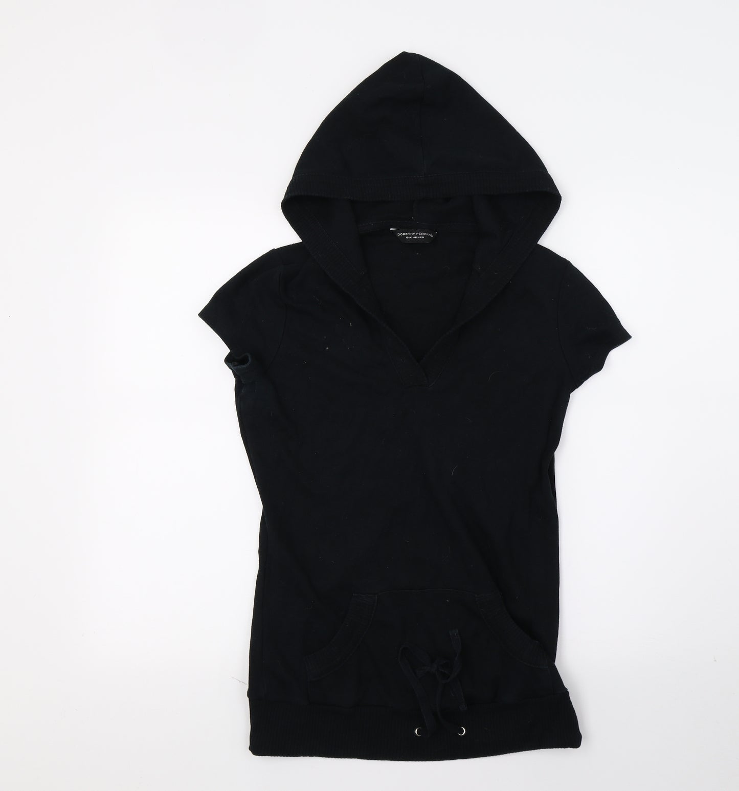 Dorothy Perkins Womens Black  Jersey Pullover Hoodie Size 12