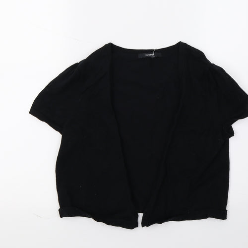 George Womens Black  Knit Cardigan Jumper Size 14
