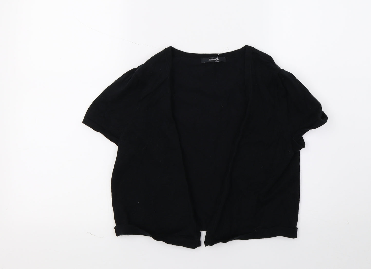 George Womens Black  Knit Cardigan Jumper Size 14