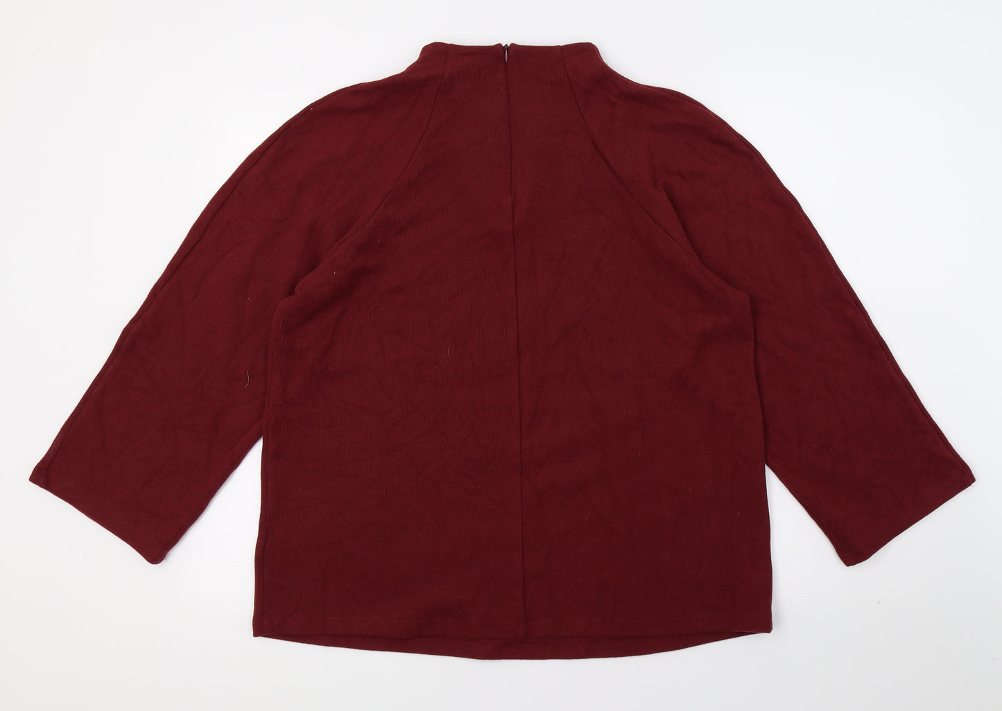 Marks and Spencer Womens Red  Jersey Pullover Sweatshirt Size 16