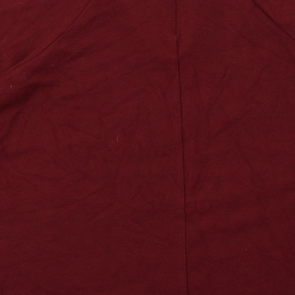 Marks and Spencer Womens Red  Jersey Pullover Sweatshirt Size 16