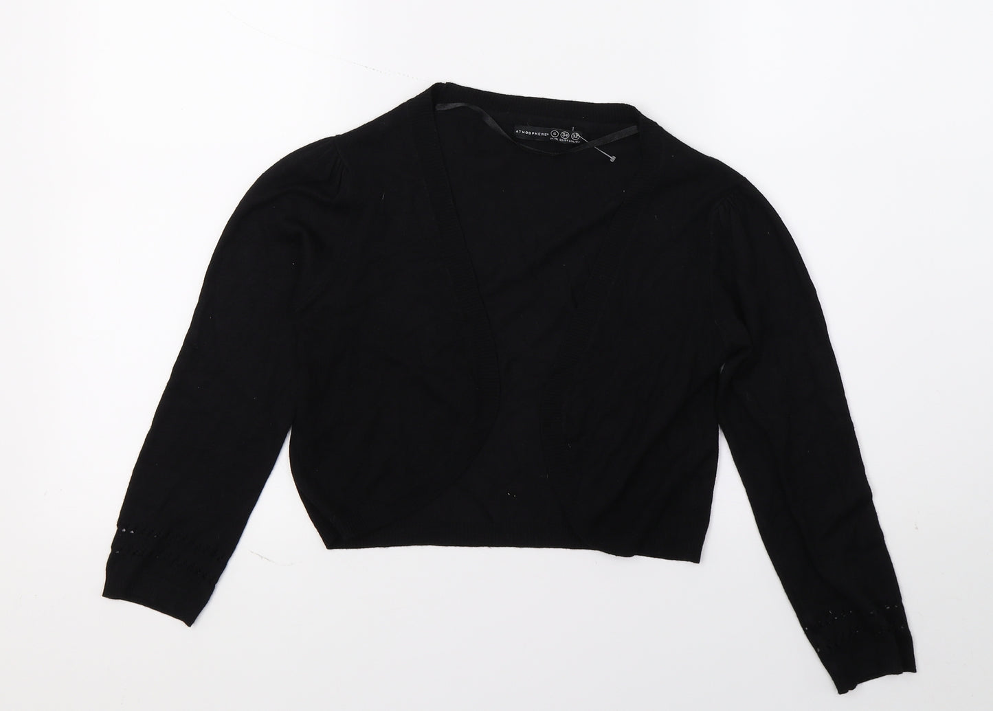 Atmosphere Womens Black  Knit Cardigan Jumper Size 6