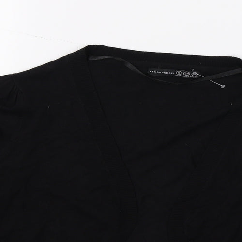 Atmosphere Womens Black  Knit Cardigan Jumper Size 6