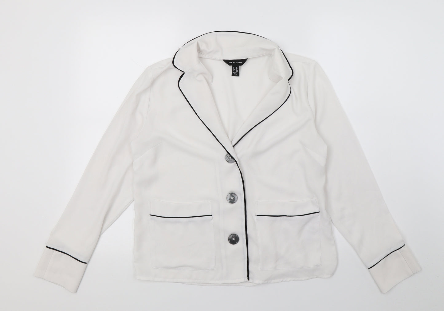 New Look Womens White   Jacket  Size 10