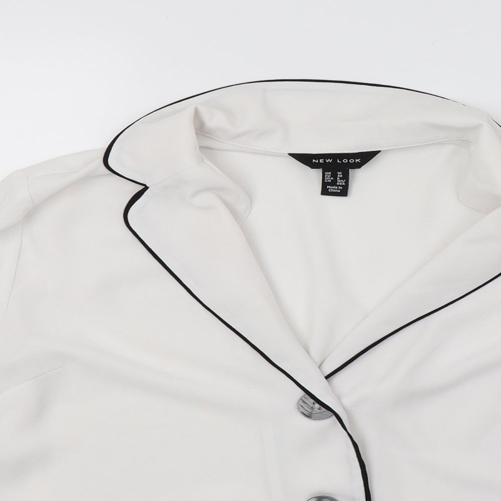New Look Womens White   Jacket  Size 10