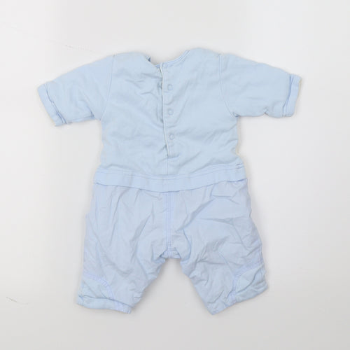 Sucre d'Orge Boys Blue Geometric Jersey Unitard One-Piece Size 0-3 Months  - Mon Lapin