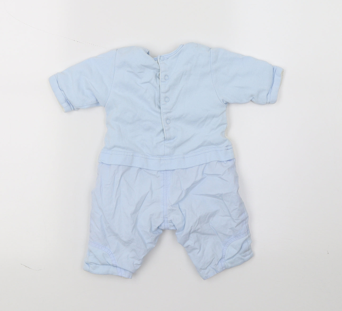 Sucre d'Orge Boys Blue Geometric Jersey Unitard One-Piece Size 0-3 Months  - Mon Lapin