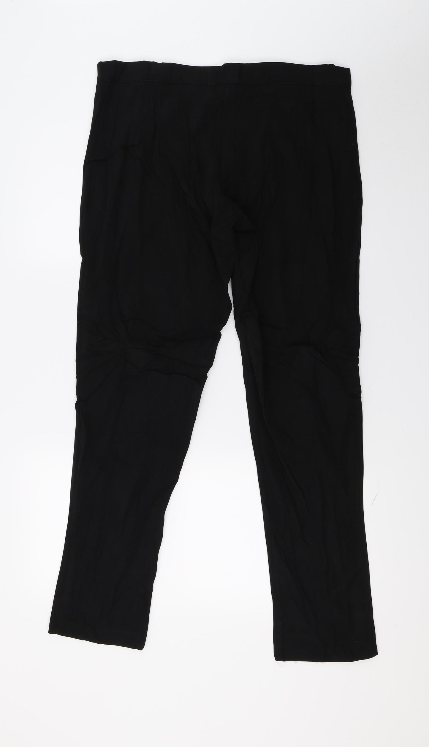 Preworn Womens Black   Trousers  Size 16 L29 in