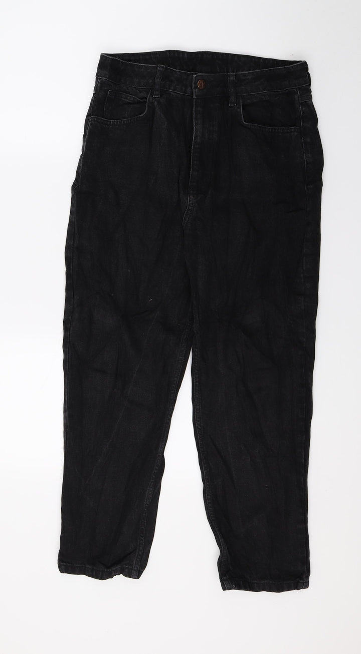 Reclaimed Vintage Womens Black Denim Straight Jeans Size 30 in L26 in
