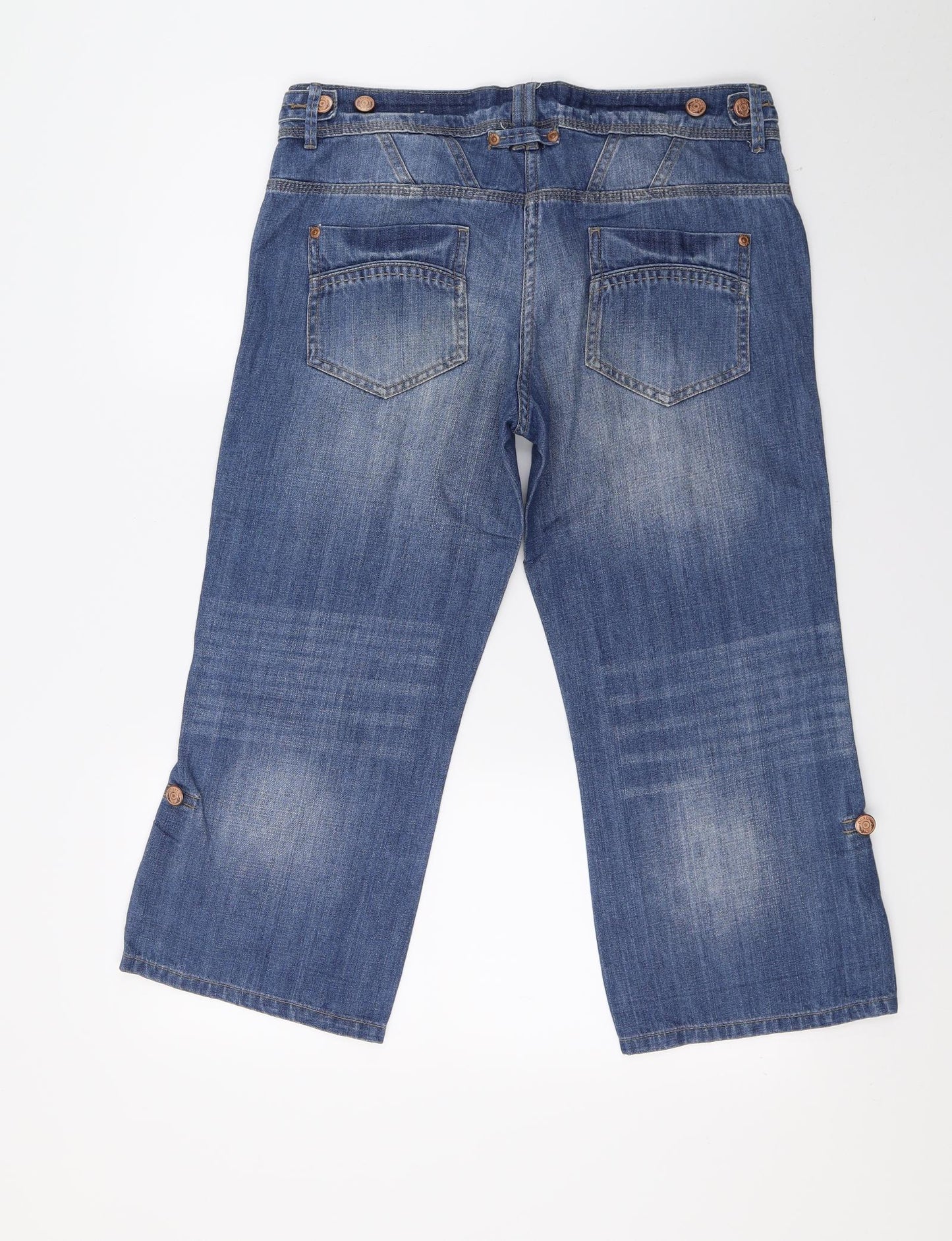 NEXT Womens Blue  Denim Cropped Jeans Size 10 L23 in