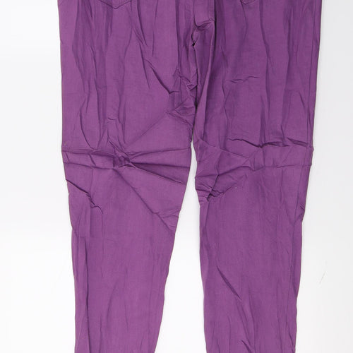 Denim & Co. Womens Purple  Denim Skinny Jeans Size 20 L33 in