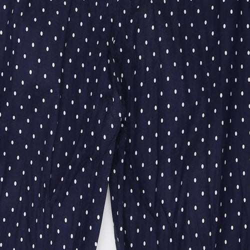 Boden Womens Blue Polka Dot  Trousers  Size 16 L27 in