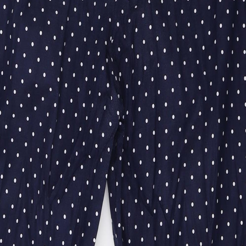 Boden Womens Blue Polka Dot  Trousers  Size 16 L27 in
