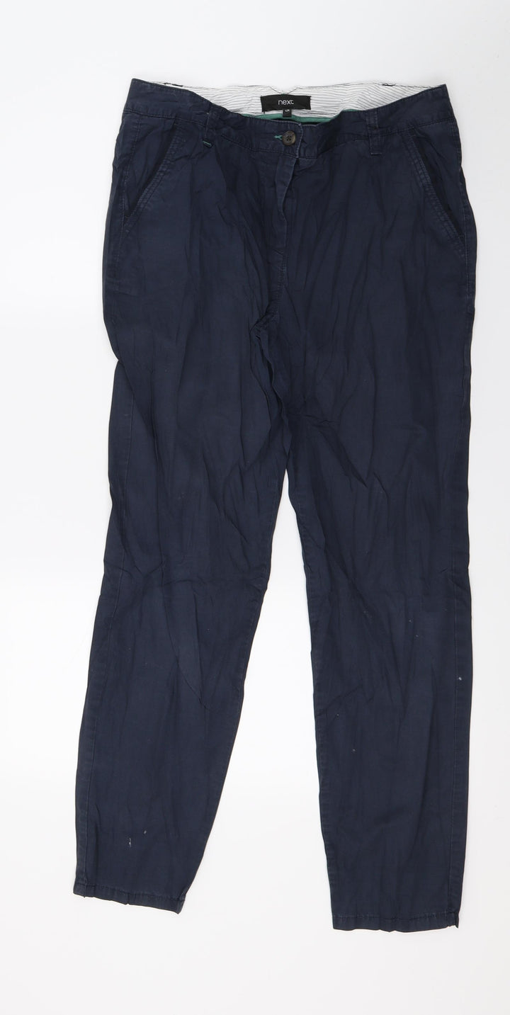 NEXT Womens Blue Trousers Size 12 L29 in