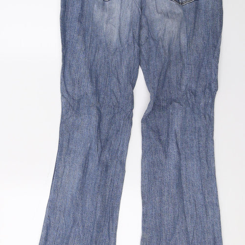 Wrangler Womens Blue  Denim Straight Jeans Size 32 in L30 in