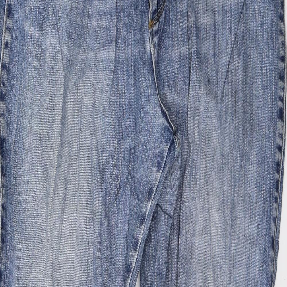 Wrangler Womens Blue  Denim Straight Jeans Size 32 in L30 in