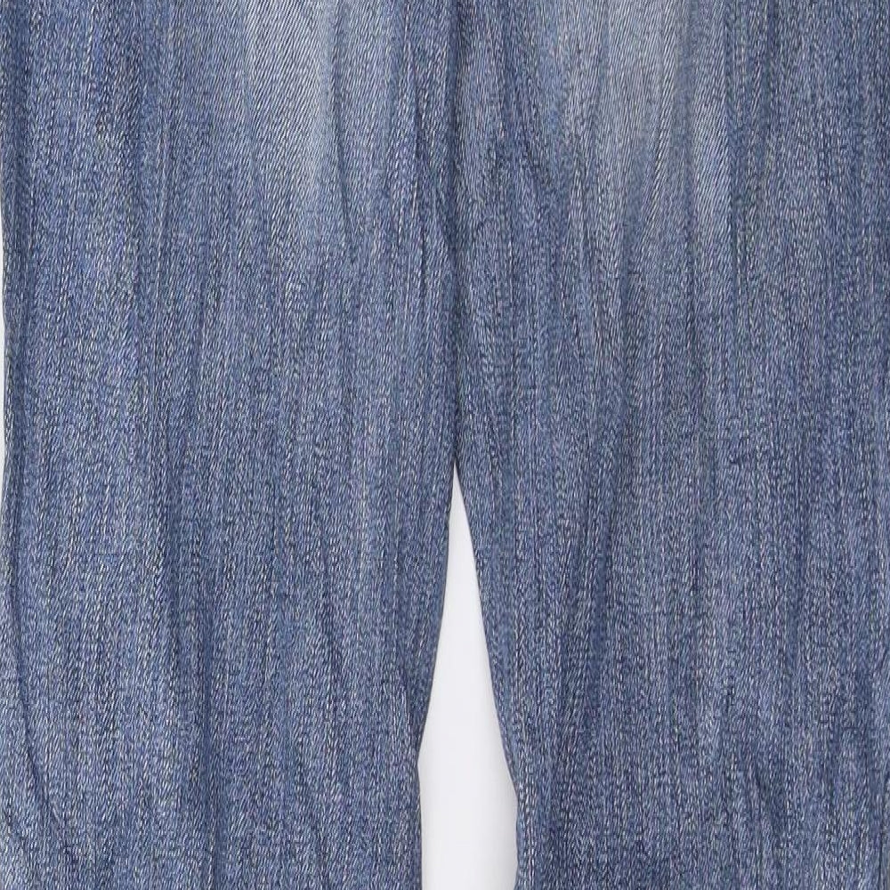 Wrangler Womens Blue  Denim Straight Jeans Size 32 in L30 in