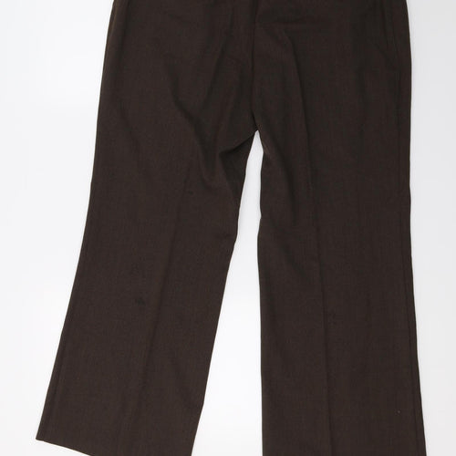 Marks and Spencer Womens Brown   Trousers  Size 16 L28 in