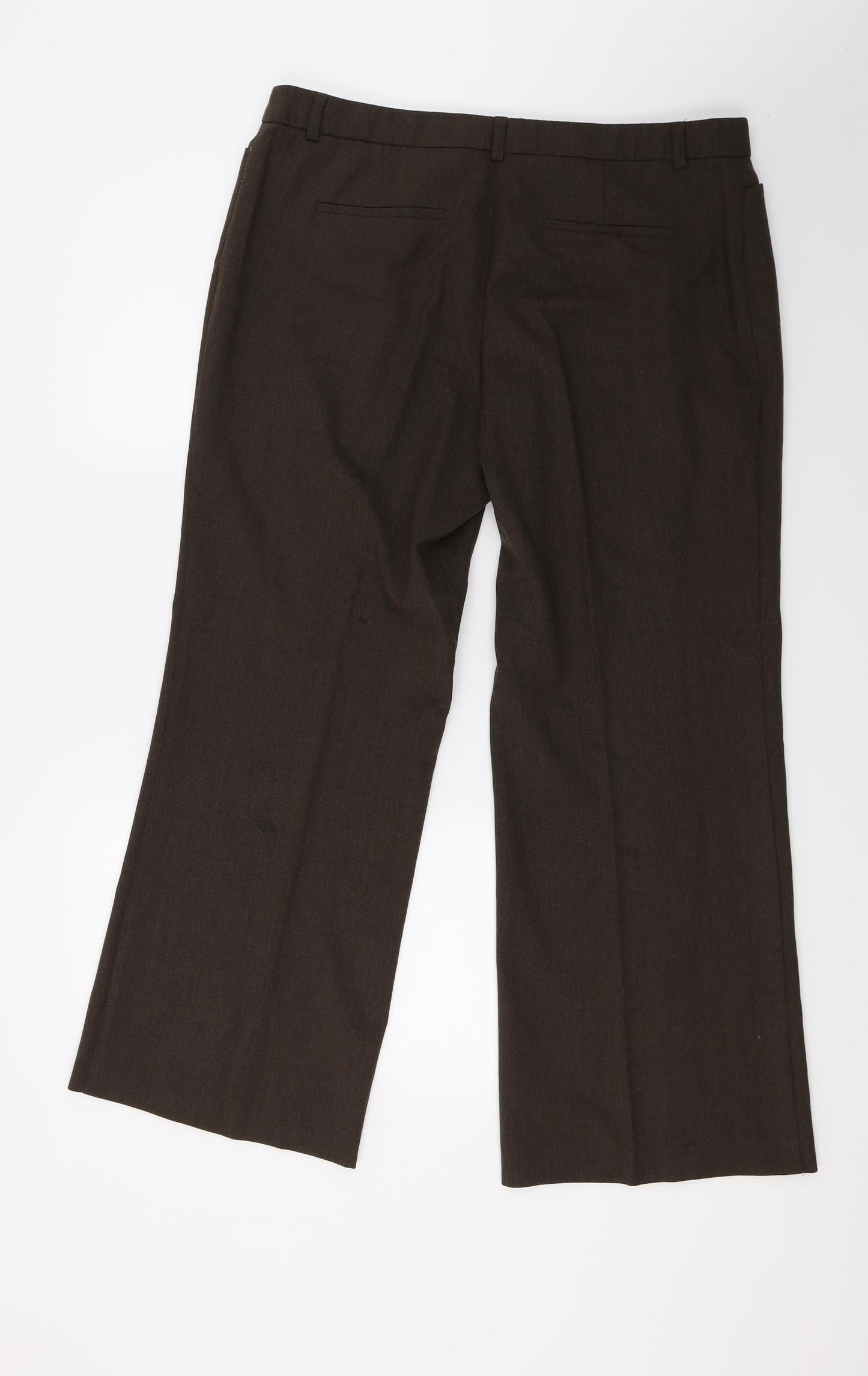 Marks and Spencer Womens Brown   Trousers  Size 16 L28 in